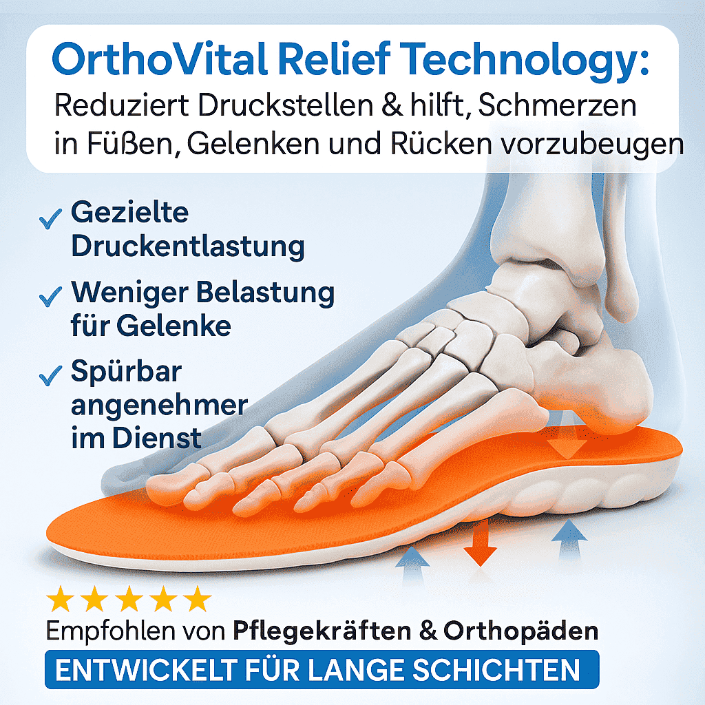 OrthoVital® – Entlastung für Ferse, Rücken & lange Schichten