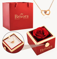 Rose+Kette mit herzen