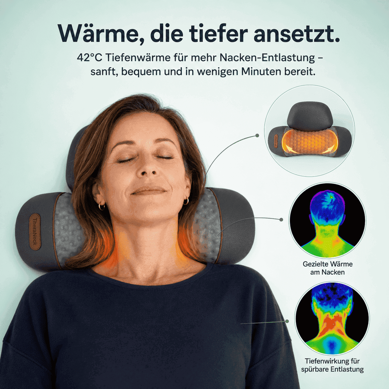 TheraNeck® — 3-in-1 Nackenmassagegerät