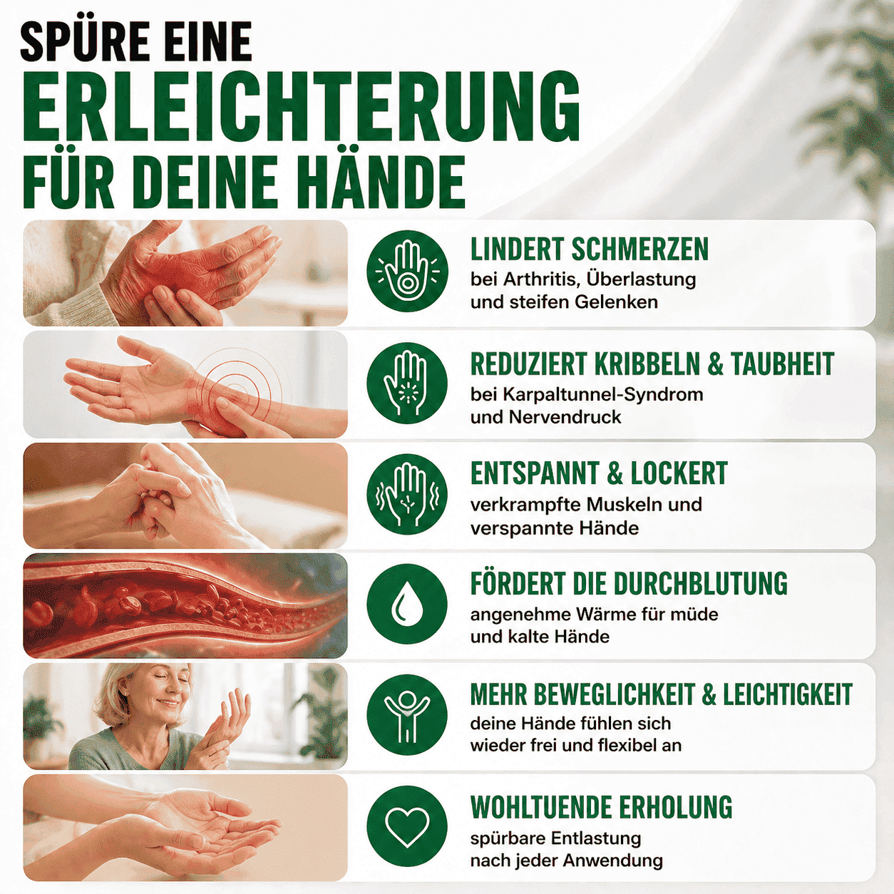 Handmassagegerät bei Heberden-Arthrose, Dupuytren und Karpaltunnelsyndrom