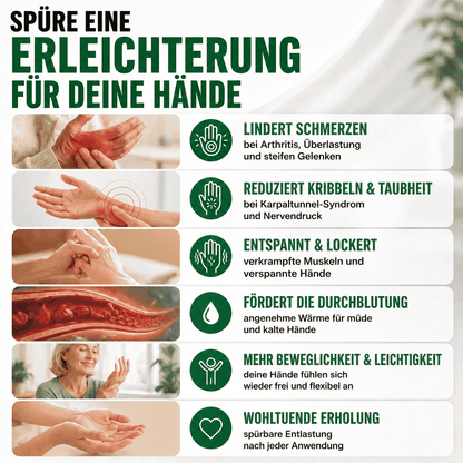 Handmassagegerät bei Heberden-Arthrose, Dupuytren und Karpaltunnelsyndrom