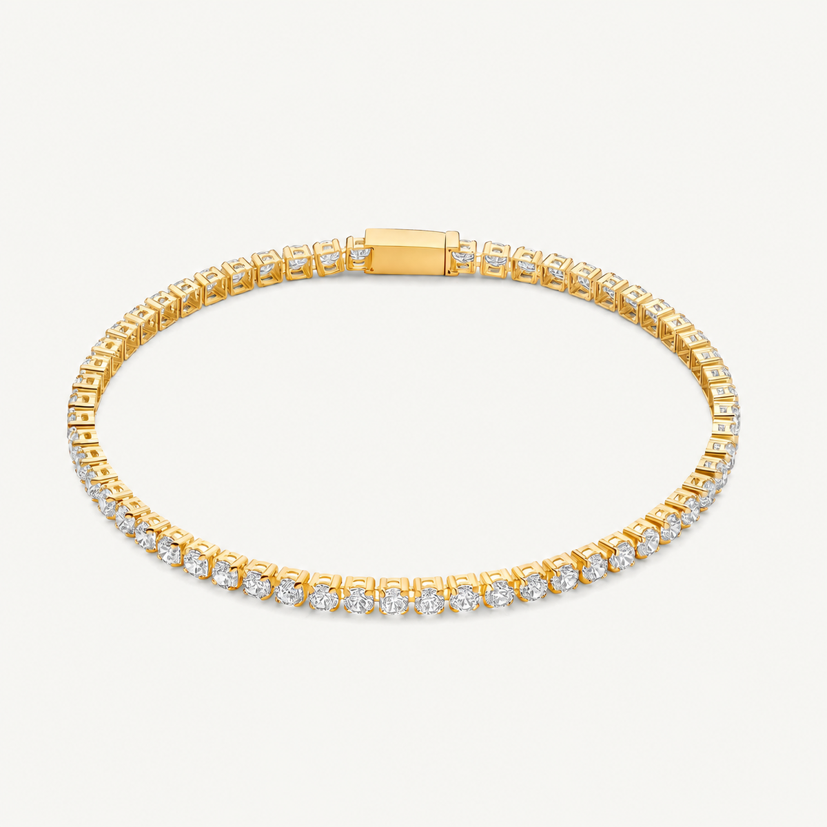 Luxus Armband für Frauen - Diamanten verziert 17cm