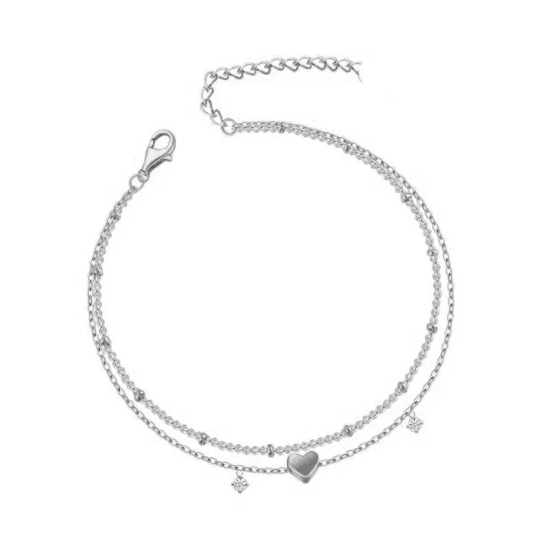 14K Vergoldetes Perlenarmband mit Kristallsteinchen