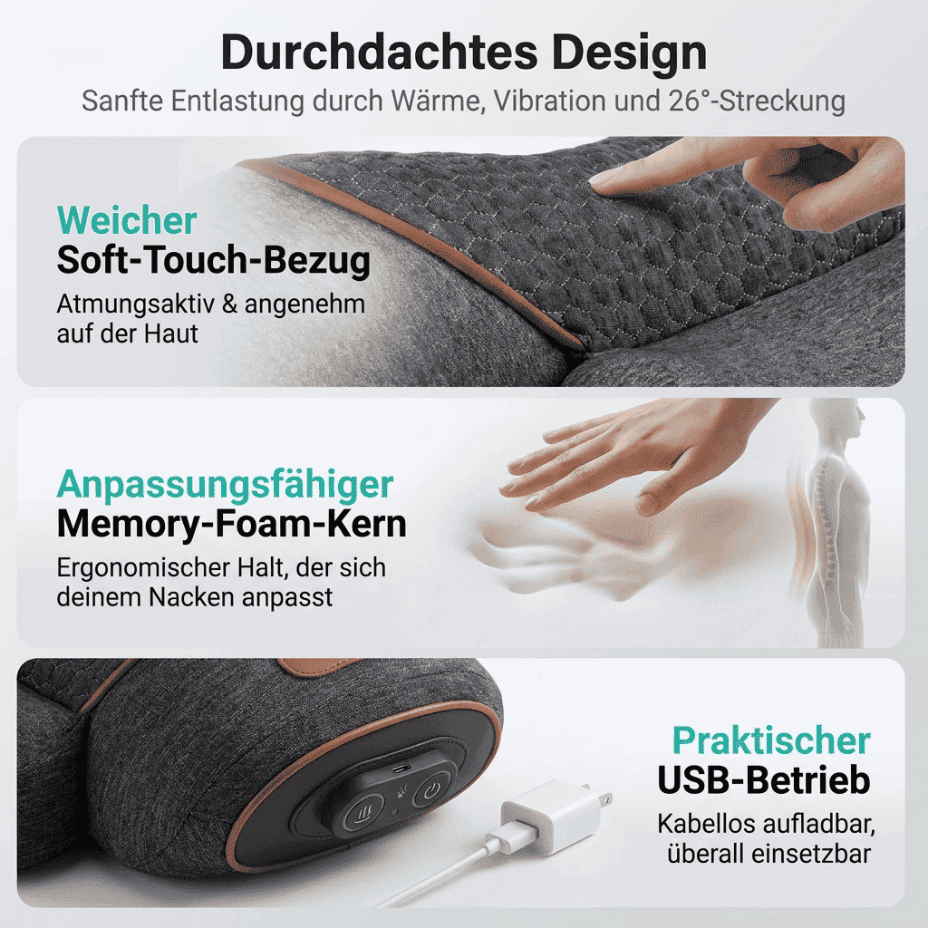 TheraNeck® — 3-in-1 Nackenmassagegerät