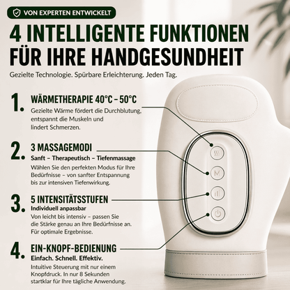 Handmassagegerät bei Heberden-Arthrose, Dupuytren und Karpaltunnelsyndrom