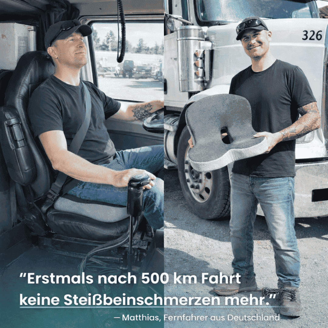 Endlich bequem sitzen – ohne Druck auf Rücken & Steißbein