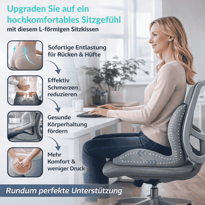 Endlich bequem sitzen – ohne Druck auf Rücken & Steißbein