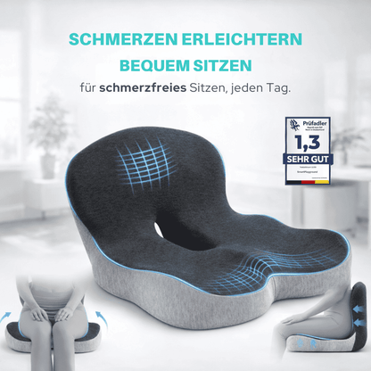 Endlich bequem sitzen – ohne Druck auf Rücken & Steißbein